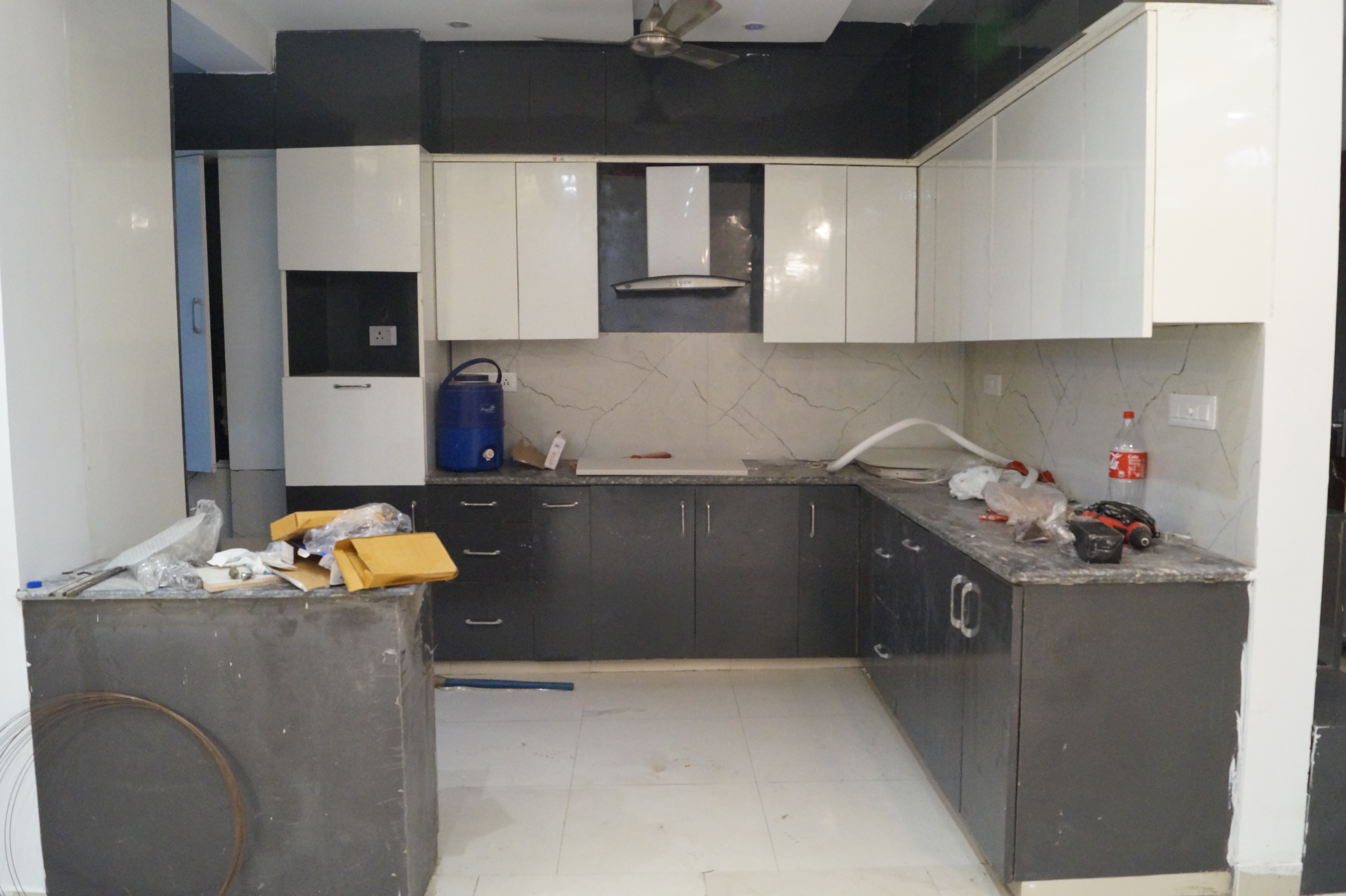 Real Indian home kitchen before AI design